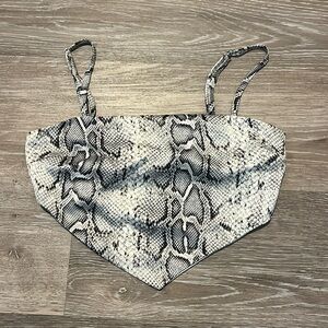 Snake Print Tank Top
